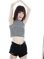Slim Japanese Tgirl Yui Kawai Shows Her Little Cock